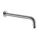 Nero Round Wall Shower Arm - Graphite